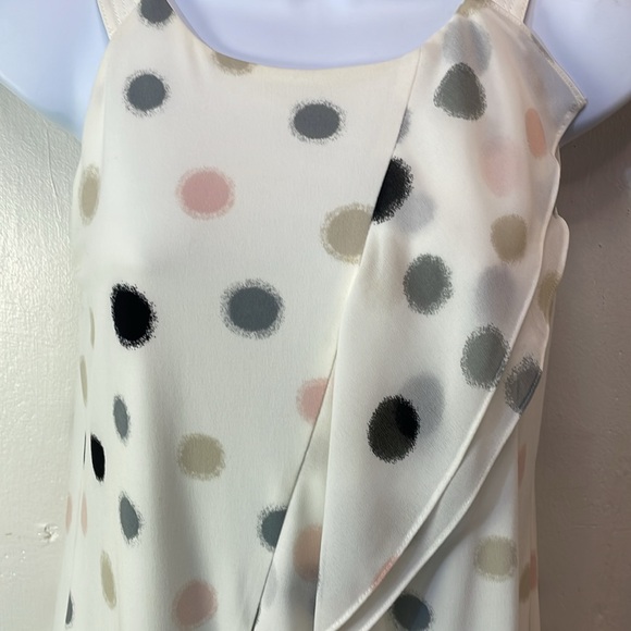 Calvin Klein Flowing Ruffles & Dots Accent Spring Tank-XS-#0015 - Picture 4 of 7